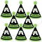 Big Dot of Happiness Video Game - Mini Cone Pixel Game Zone Party or Birthday Party Hats - Small Little Party Hats - Set of 8